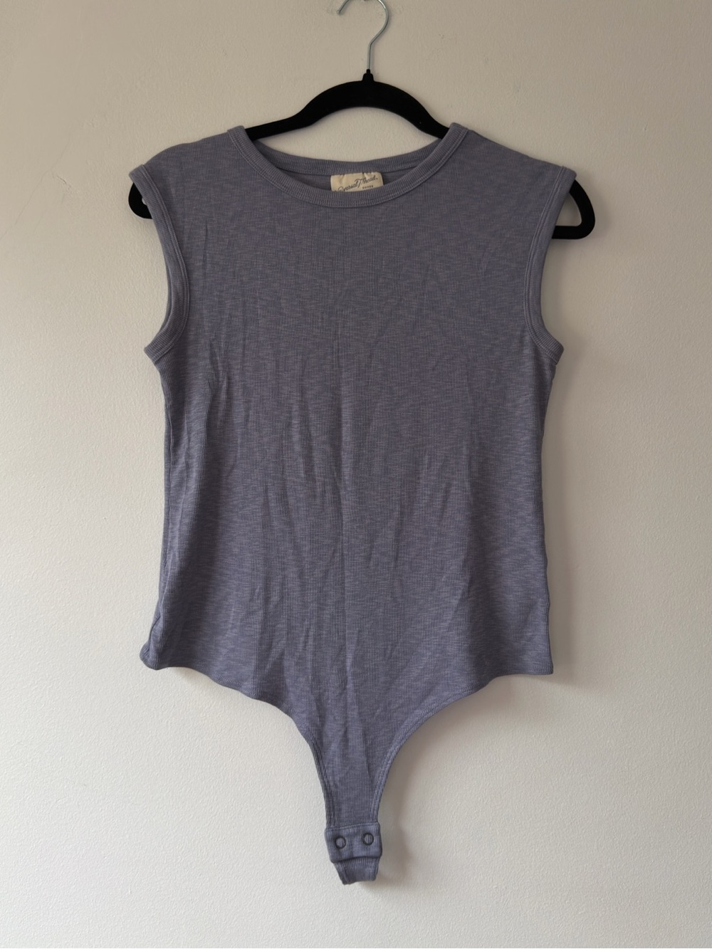 Universal Thread Sleeveless Pale Blue-Grey Bodysuit Size Large
